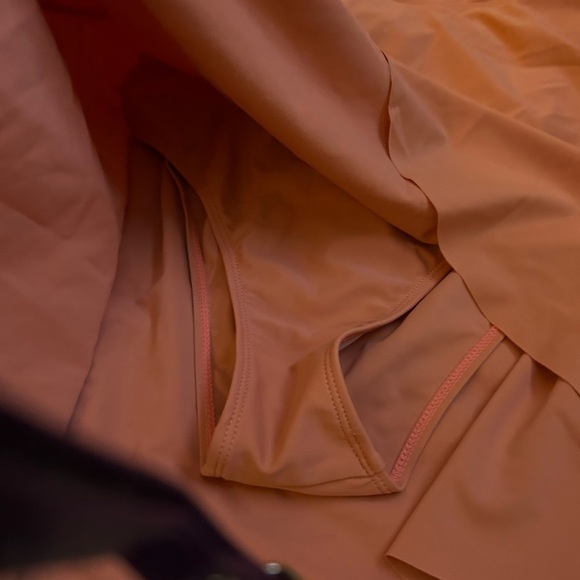 swim dress peach built in bottoms padded modest L - Picture 10 of 11